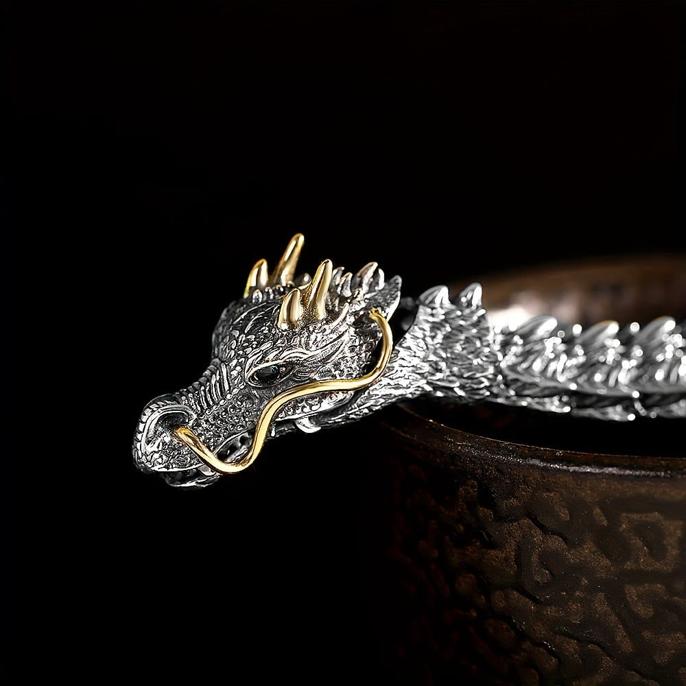 WorldNorse Handmade Three Dimensional Dragon Bracelet