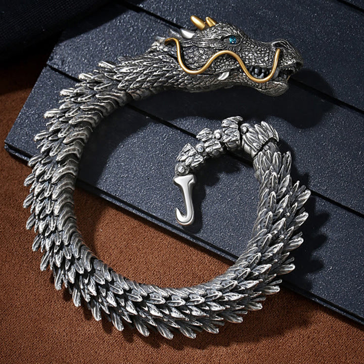 WorldNorse Handmade Three Dimensional Dragon Bracelet