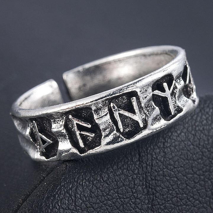 WorldNorse Ancient Futhark Rune Viking Opening Ring