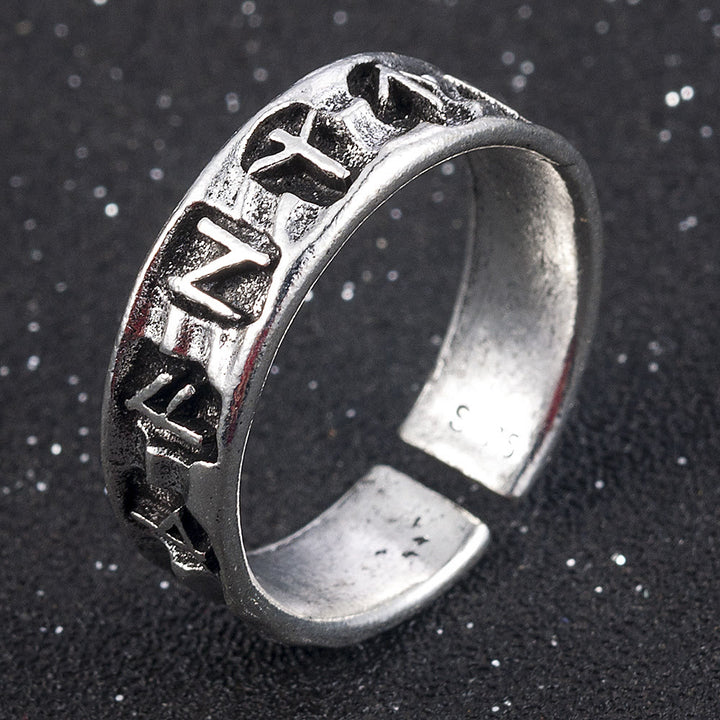 WorldNorse Ancient Futhark Rune Viking Opening Ring