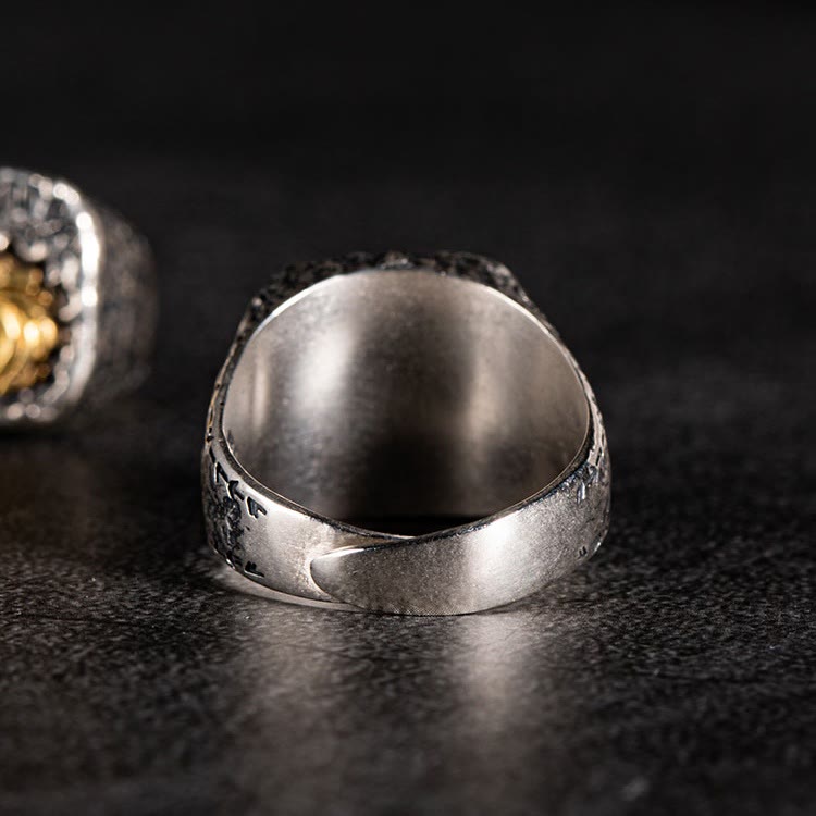 WorldNorse 925 Sterling Silver Witcher Wolf Skull Ring