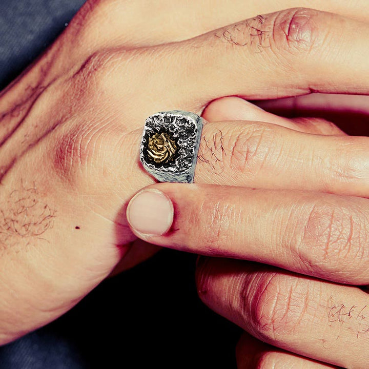 WorldNorse 925 Sterling Silver Witcher Wolf Skull Ring