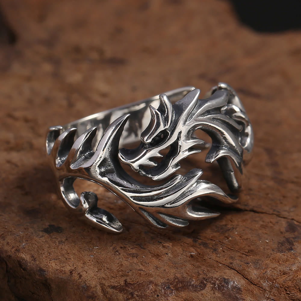 WorldNorse Luminous Glow In The Dark Dragon Ring