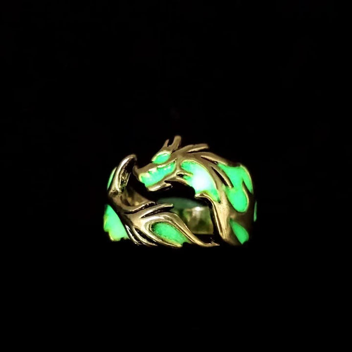 WorldNorse Luminous Glow In The Dark Dragon Ring