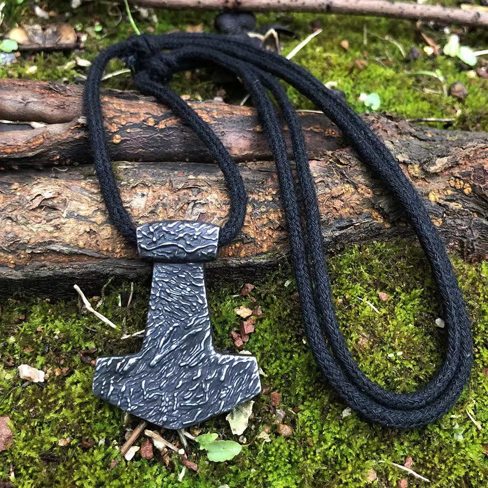 WorldNorse Hand Forged Thors Hammer Necklace