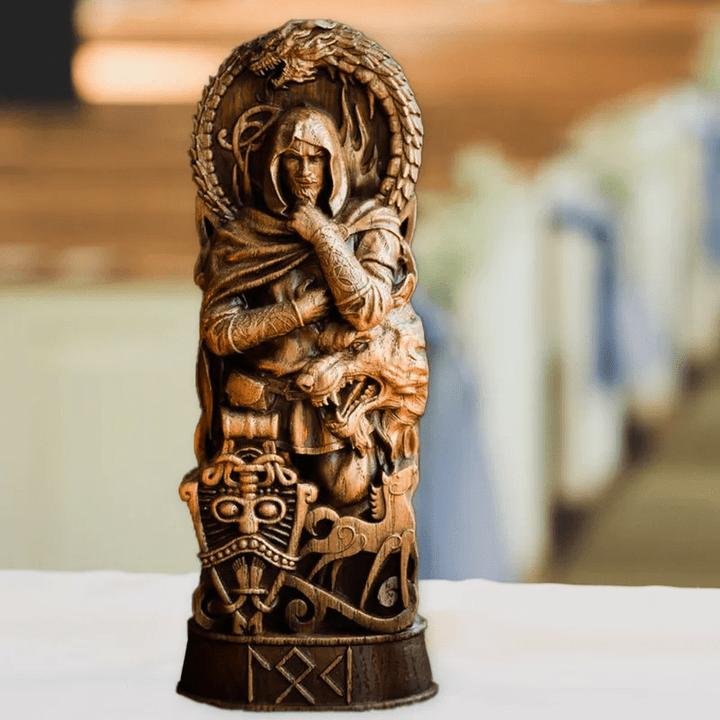 WorldNorse God Thor Statue In Battle With Jormungand Sculpture - image 8