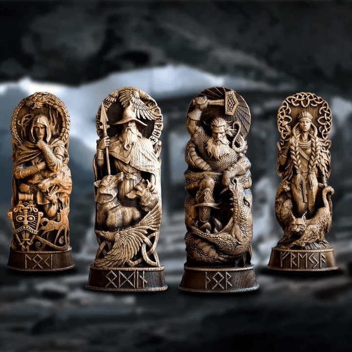 WorldNorse God Thor Statue In Battle With Jormungand Sculpture - image 10