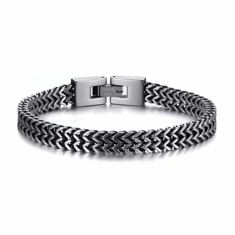 WorldNorse Stainless Steel Wheat Bracelet