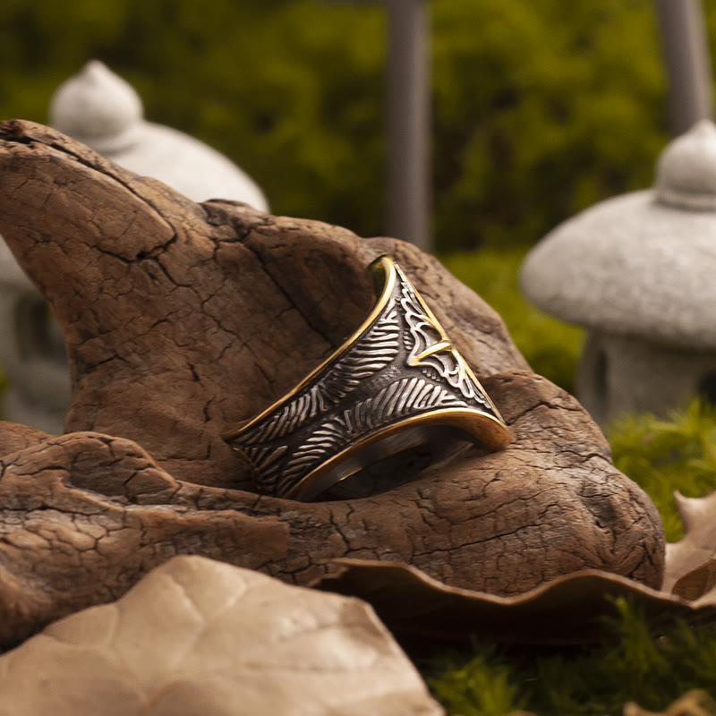 WorldNorse Six Pointed Star Stainless Steel Ring