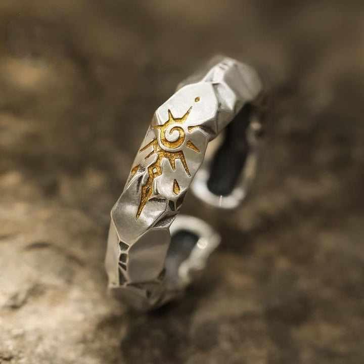 WorldNorse Wish Emblem Hammered Open Ring / Necklace / Earrings