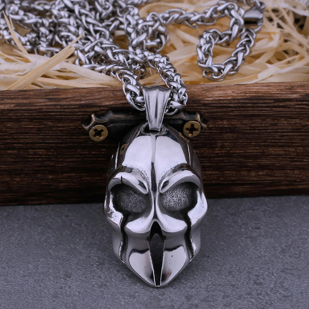 WorldNorse Power Warrior Helmet Mask Necklace