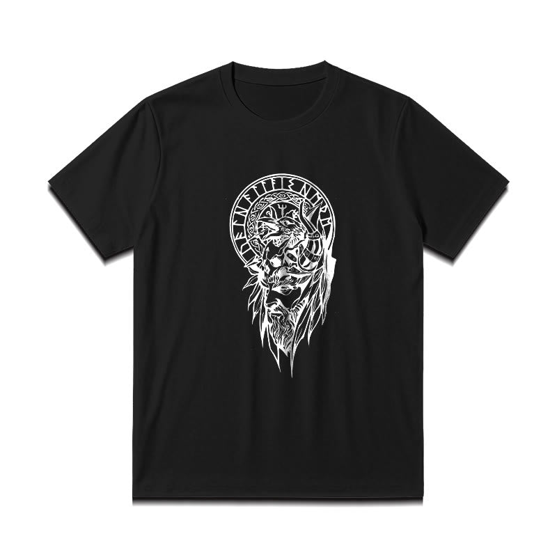 WorldNorse Vegvisir Wolve Celtic T-shirt