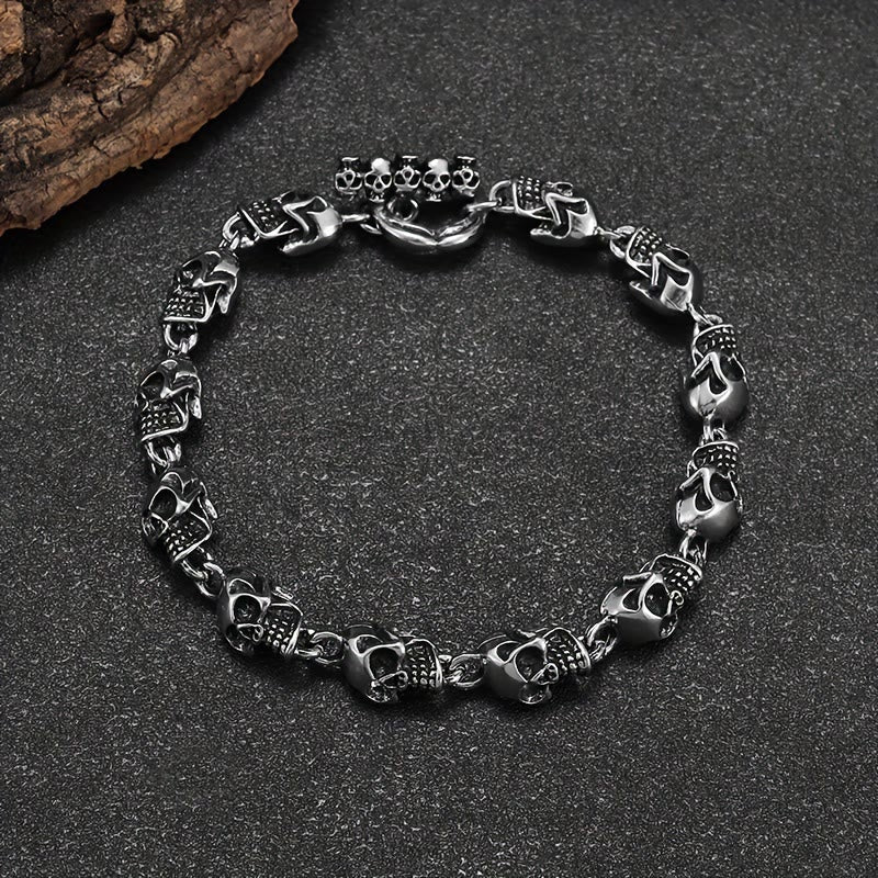 WorldNorse Demon Skull Skeleton Bracelet