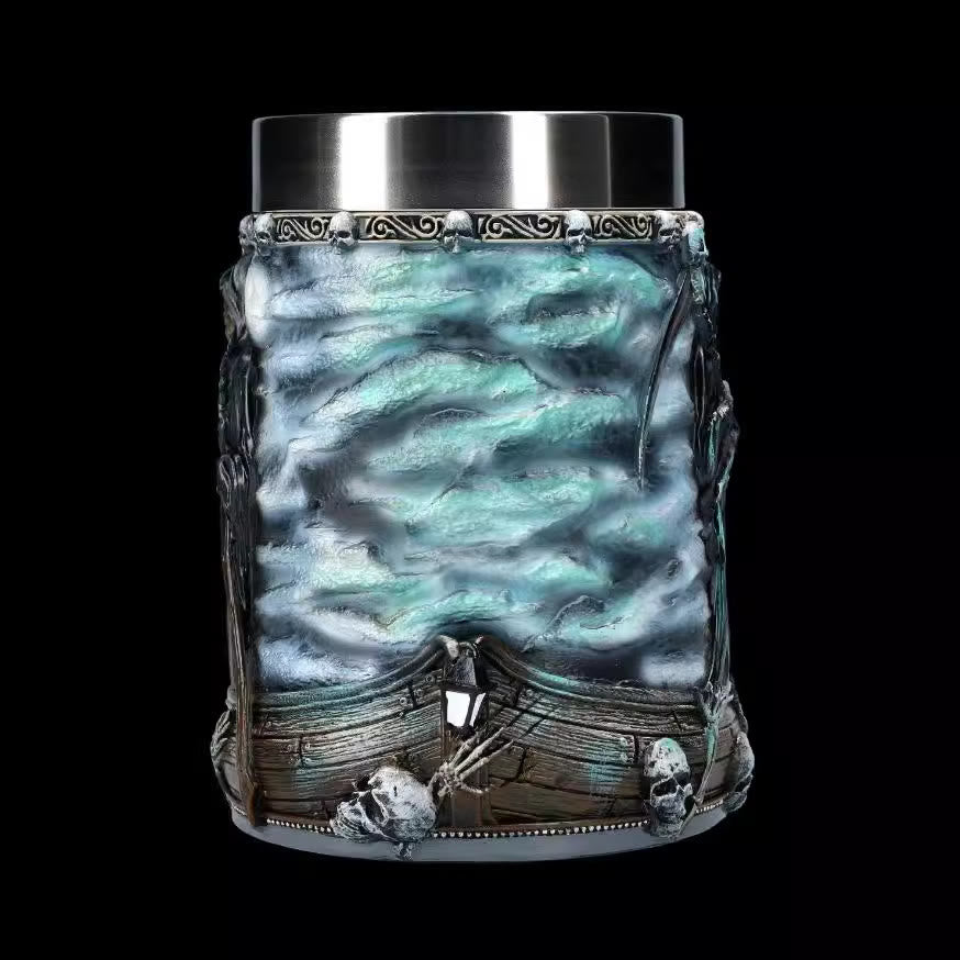 WorldNorse Grim Reaper Skull Mug