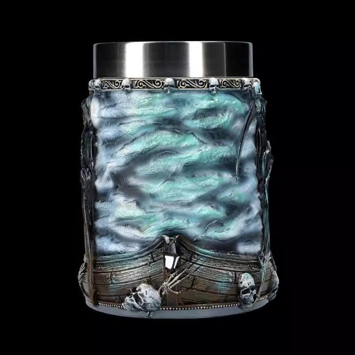WorldNorse Grim Reaper Skull Mug