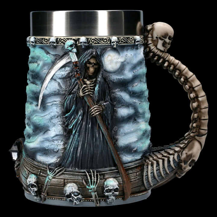 WorldNorse Grim Reaper Skull Mug