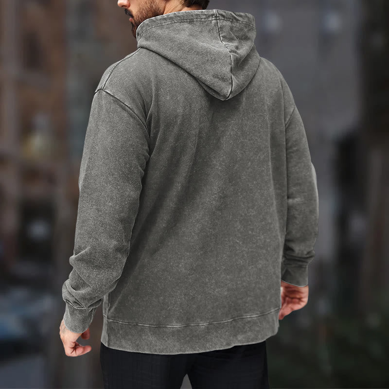 WorldNorse Raven Eagle Graphic Washed Hoodie - image 17