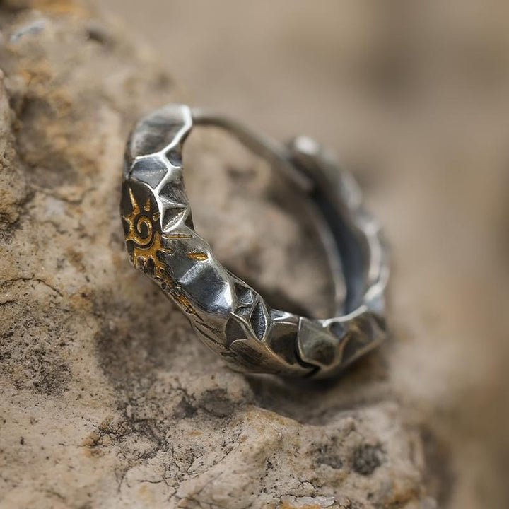 WorldNorse Wish Emblem Hammered Open Ring / Necklace / Earrings