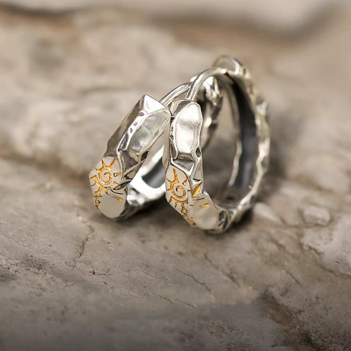 WorldNorse Wish Emblem Hammered Open Ring / Necklace / Earrings
