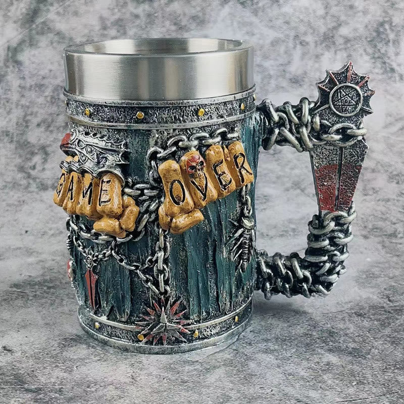 WorldNorse Gothic Death Game Beer Tankard Mug