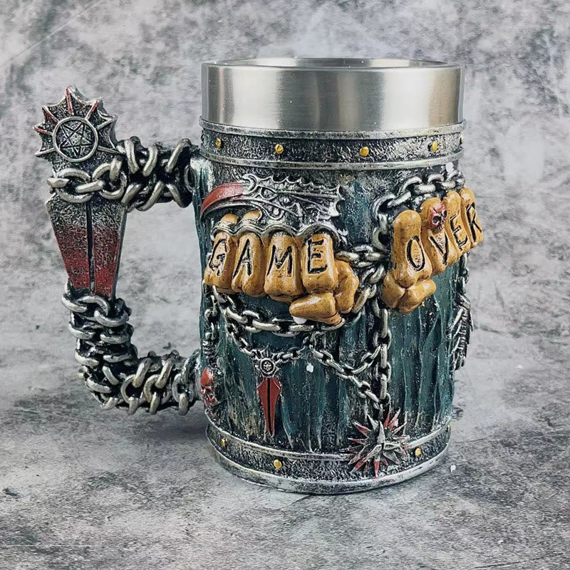 WorldNorse Gothic Death Game Beer Tankard Mug