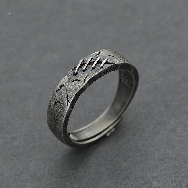 WorldNorse Scar Stitches Band Ring