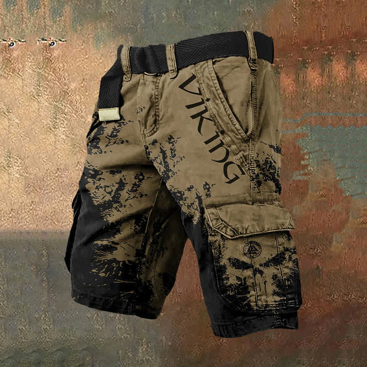 WorldNorse Viking Valknut Cargo Shorts - Blown Black - US/UK/AU50,EU60 (5XL) - image 4