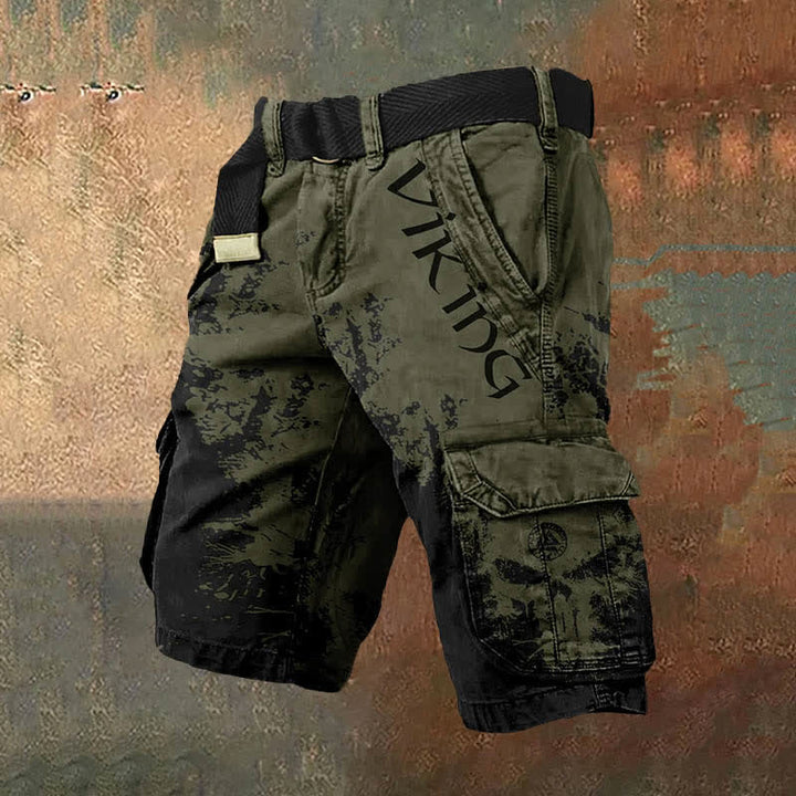 WorldNorse Viking Valknut Cargo Shorts - Green Black - US/UK/AU50,EU60 (5XL) - image 7