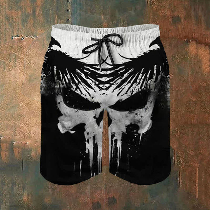 WorldNorse Viking Raven Casual Shorts - US/UK/AU54,EU64 (7XL) - image 1