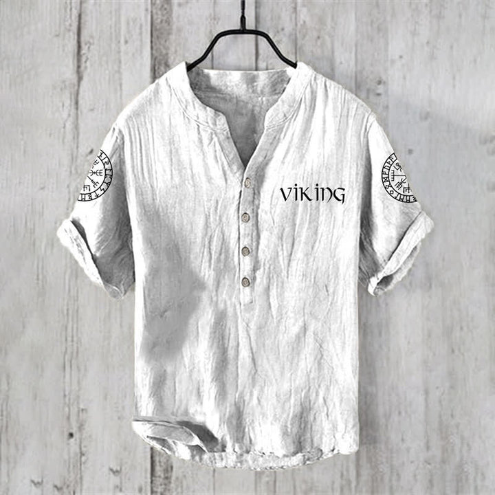WorldNorse Viking Vegvisir Rune Casual Shirt - US/UK/AU50,EU60 (5XL) - image 1