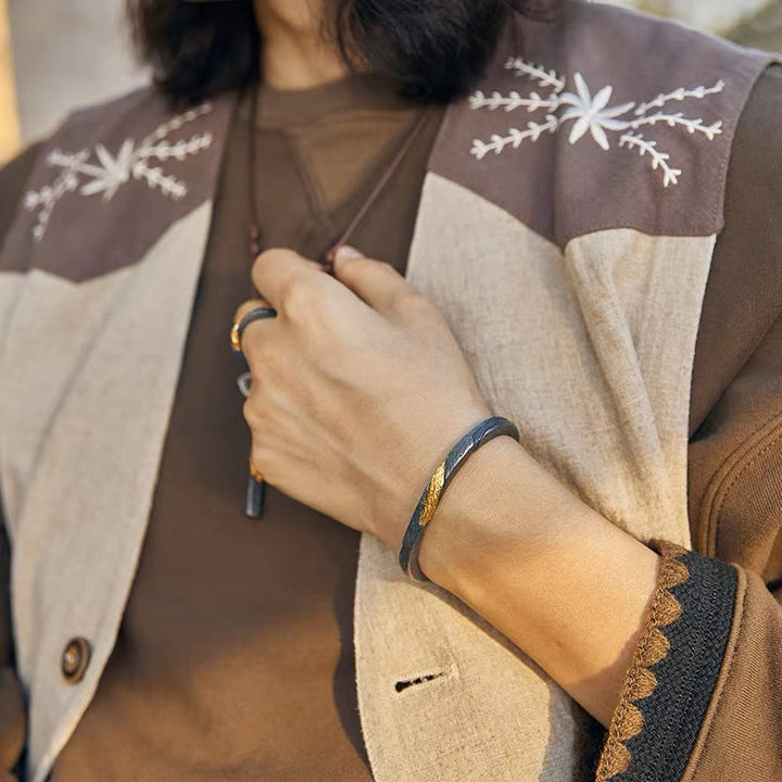 WorldNorse Flowing Fire Inlaid Adjustable Ring / Bracelet / Necklace