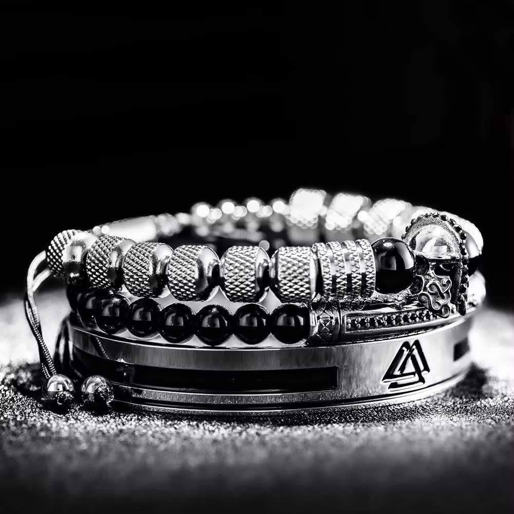 WorldNorse Viking Valknut Warrior Bracelet
