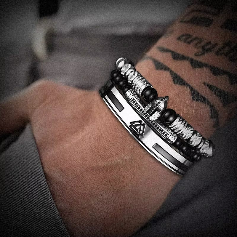 WorldNorse Viking Valknut Warrior Bracelet