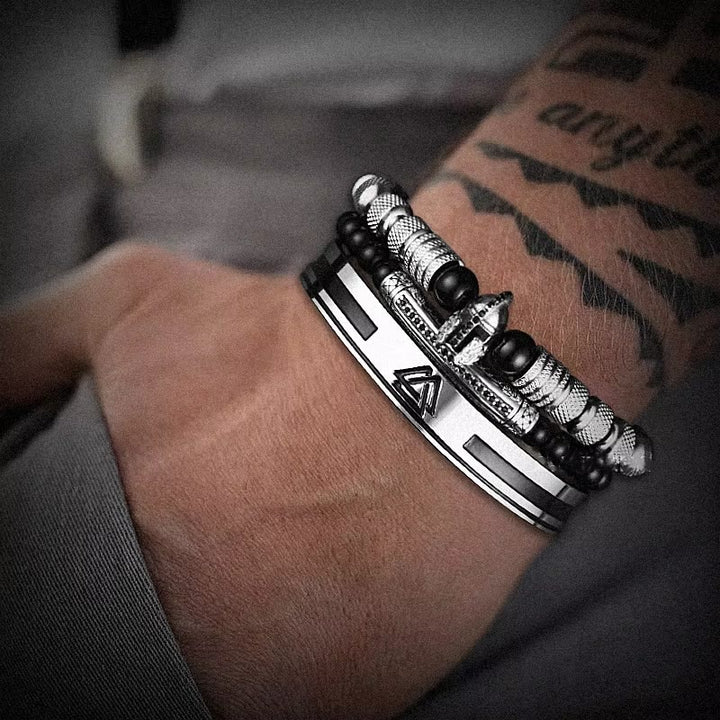 WorldNorse Viking Valknut Warrior Bracelet