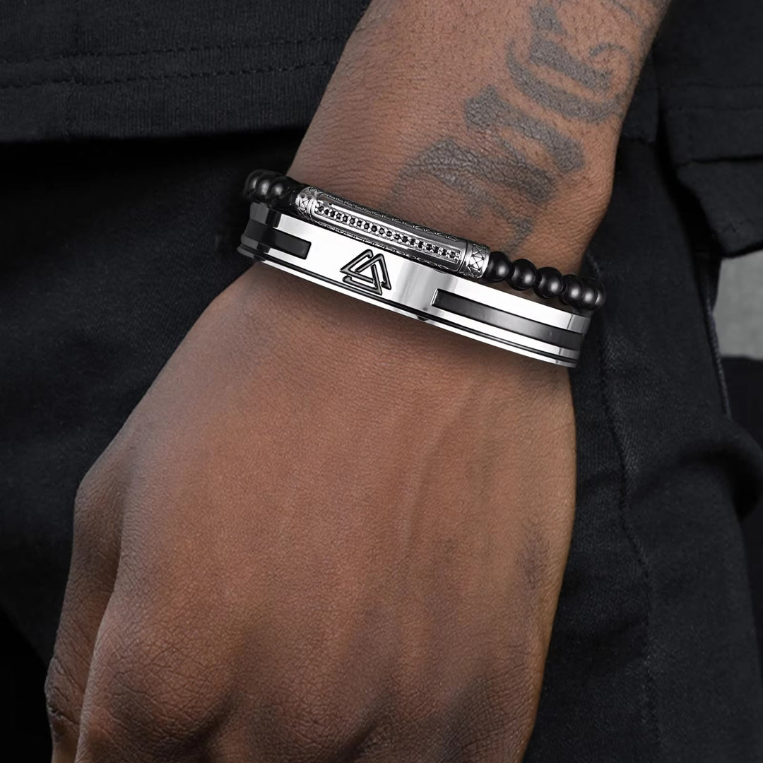 WorldNorse Viking Valknut Warrior Bracelet