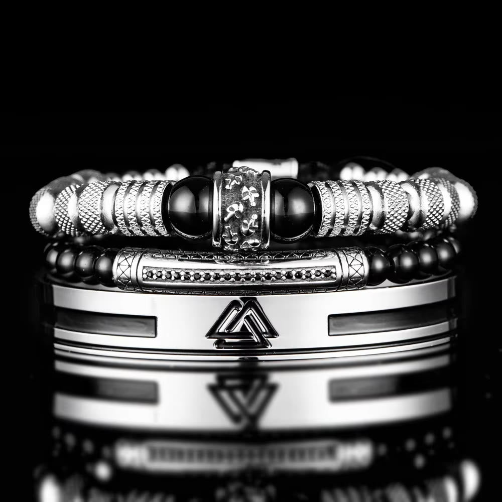 WorldNorse Viking Valknut Warrior Bracelet