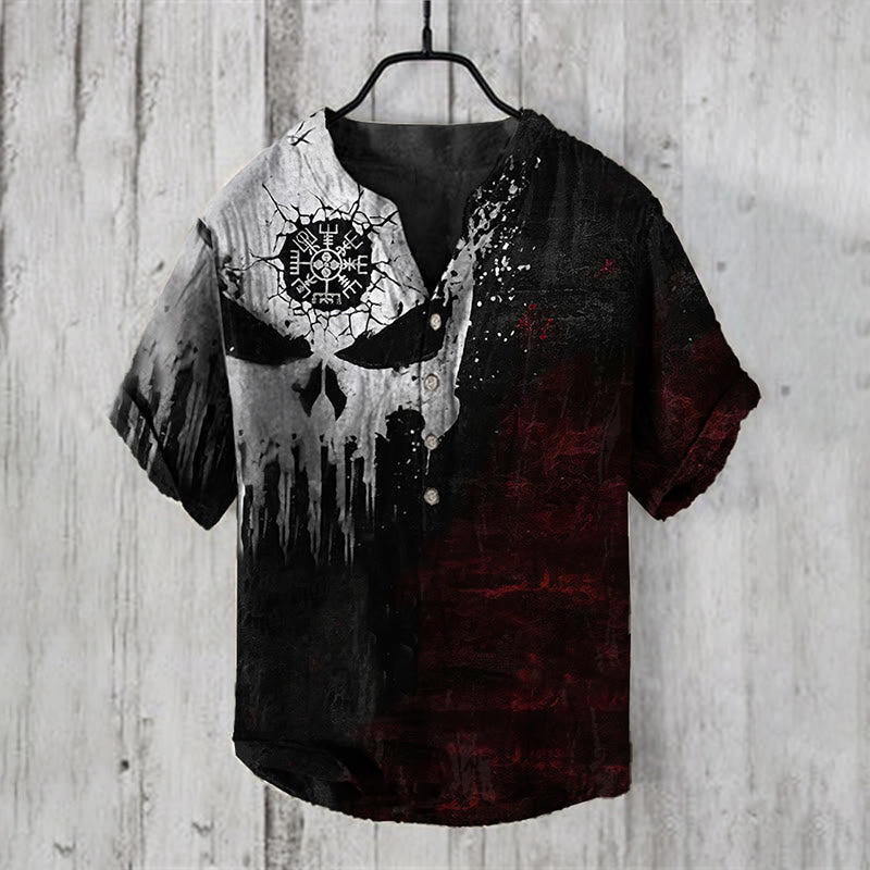 WorldNorse Viking Vegvisir Casual Shirt - US/UK/AU50,EU60 (5XL) - image 1