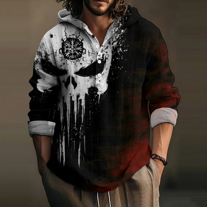 WorldNorse Viking Vegvisir Hooded Shirt
