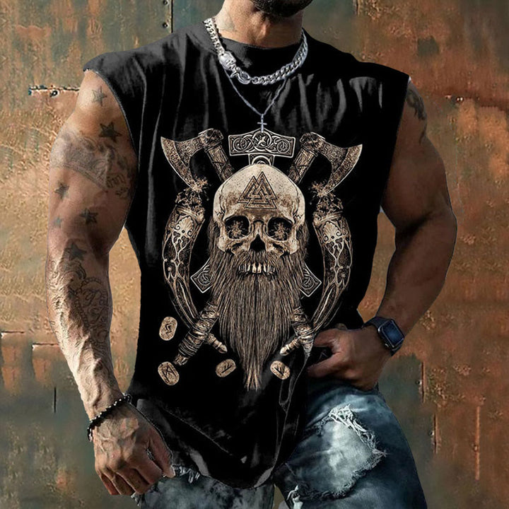 WorldNorse Viking Axe Mjolnir Valknut Vest