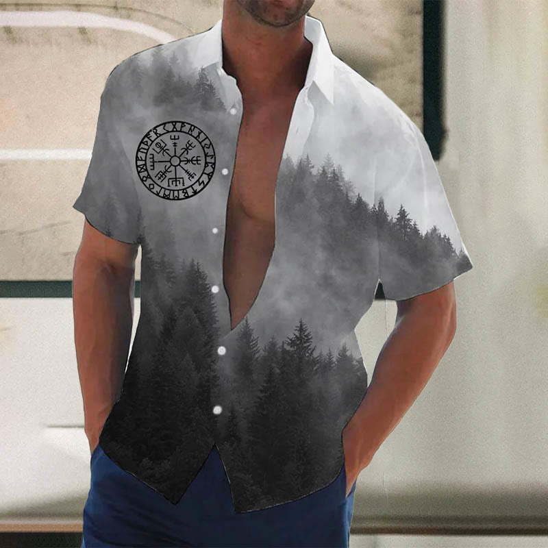 WorldNorse Vegvisir Forest Short Sleeve Shirt