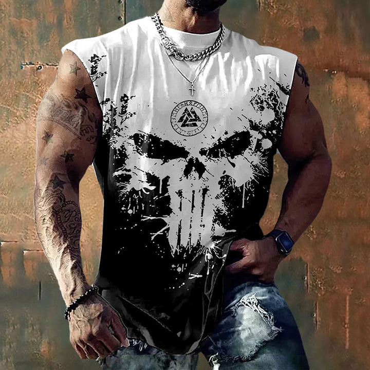 WorldNorse Rune Valknut Skull Vest