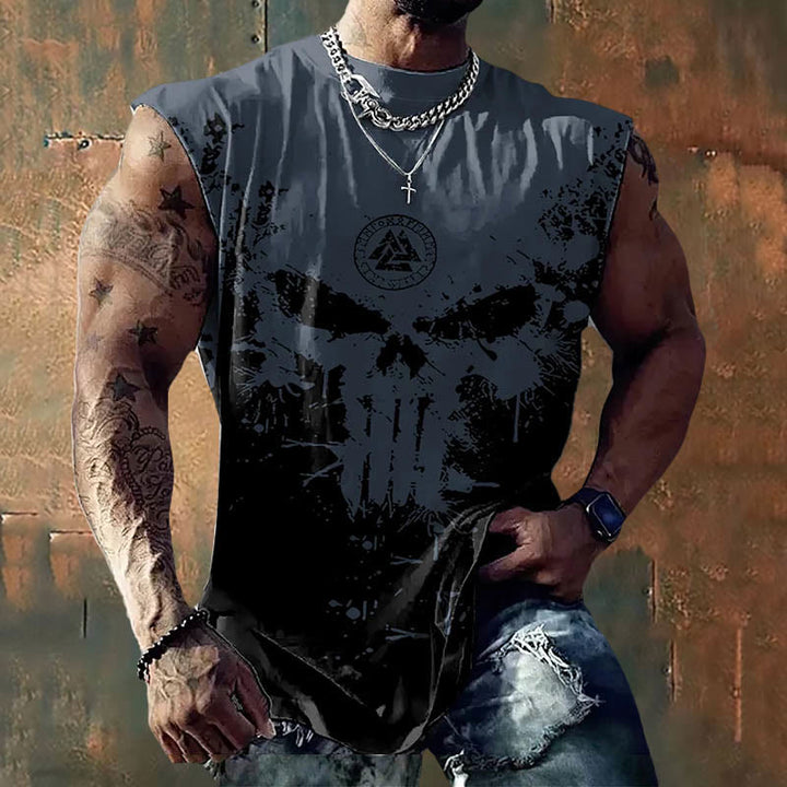 WorldNorse Rune Valknut Skull Vest