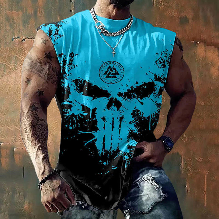 WorldNorse Rune Valknut Skull Vest