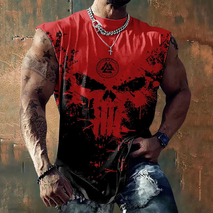 WorldNorse Rune Valknut Skull Vest