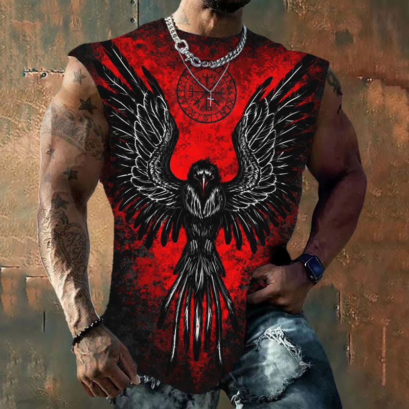 WorldNorse Viking Vegvisir Rune Raven Vest