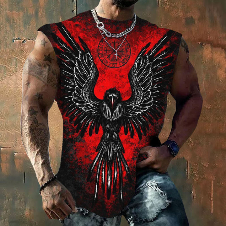 WorldNorse Viking Vegvisir Rune Raven Vest