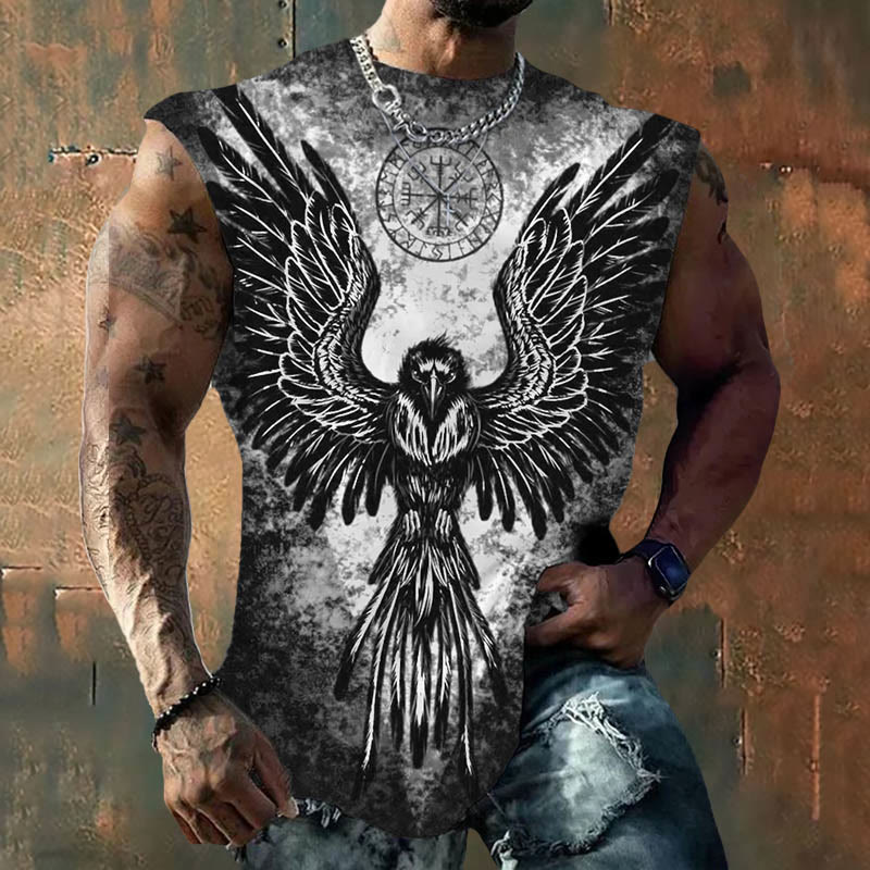 WorldNorse Viking Vegvisir Rune Raven Vest