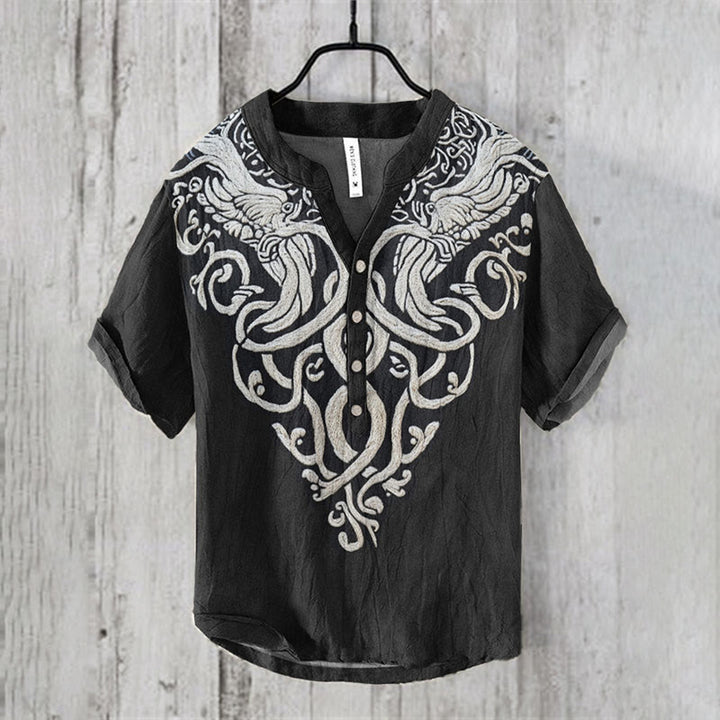 WorldNorse Yggdrasil Jormungandr Casual Shirt - US/UK/AU50,EU60 (5XL) - image 1