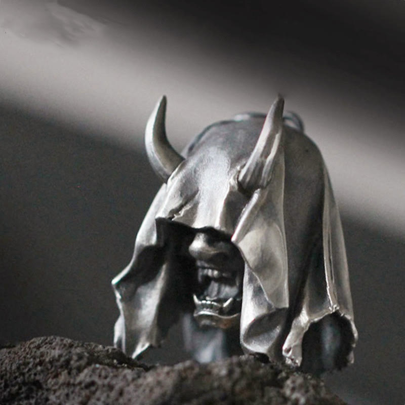 WorldNorse Gothic Demon Skull Head Necklace