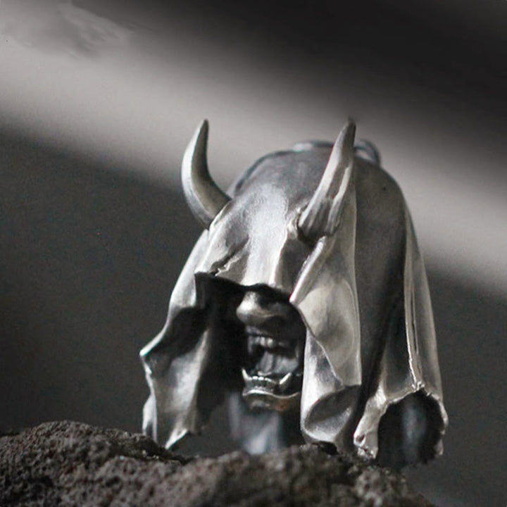 WorldNorse Gothic Demon Skull Head Necklace